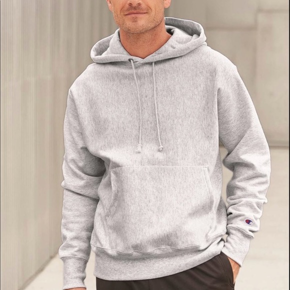 champion reverse weave hoodie gray
